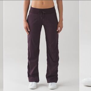 Lululemon Dance Studio Pant III (Regular) *Unlined Black Cherry Purple size 8
